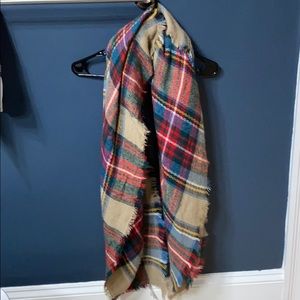 Plaid Blanket Scarf